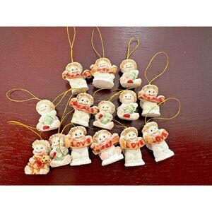 Collection of Vintage 90s Dreamsicles Figurine Cherub Christmas Tree Ornament 14